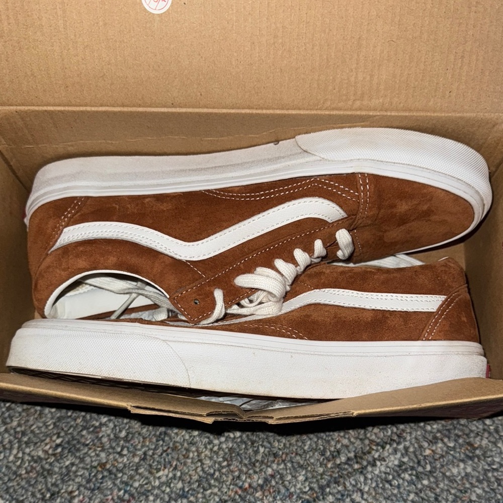 Vans Men's Brown Suede Sneakers